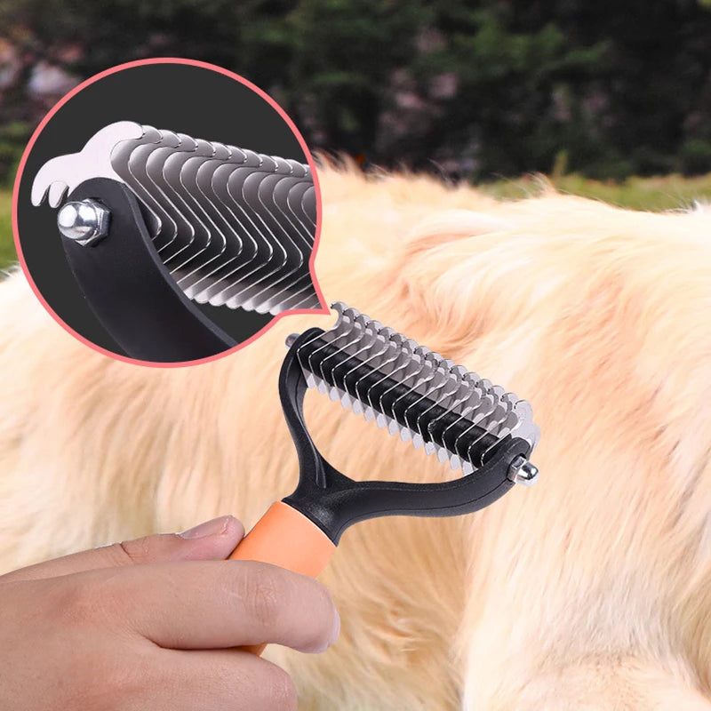 🐾 50% OFF! 🧹Double-sided pet grooming brush 🐶