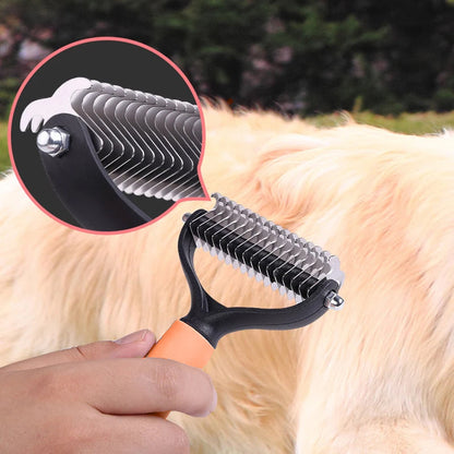 🐾 50% OFF! 🧹Double-sided pet grooming brush 🐶