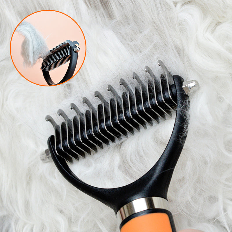 🐾 50% OFF! 🧹Double-sided pet grooming brush 🐶