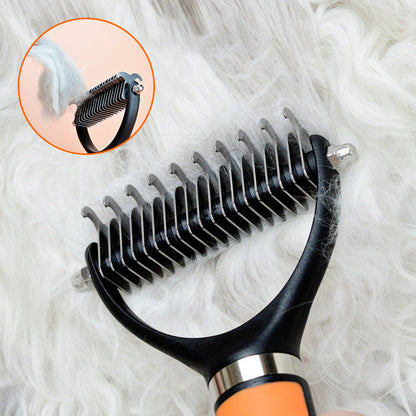 🐾 50% OFF! 🧹Double-sided pet grooming brush 🐶