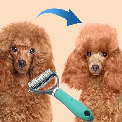 🐾 50% OFF! 🧹Double-sided pet grooming brush 🐶