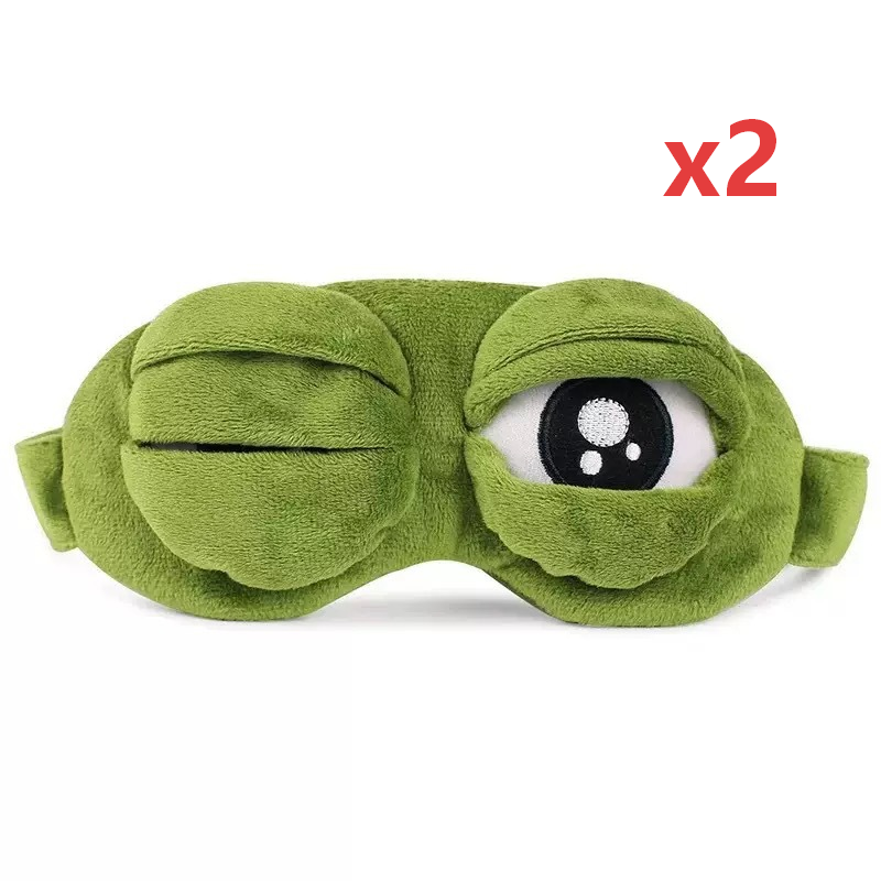 🐸50% OFF!💤Soft Funny Frog 3D Sleep Mask