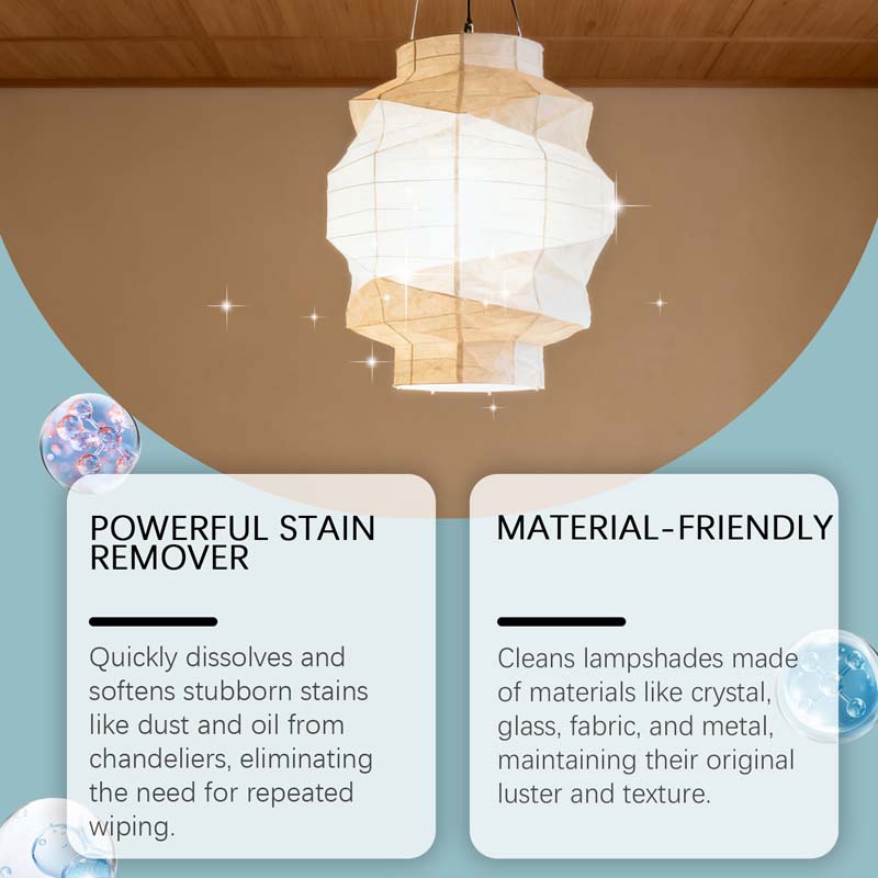 Spray for cleaning and caring for chandeliers