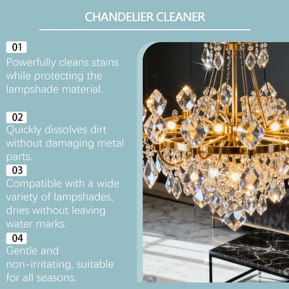 Spray for cleaning and caring for chandeliers