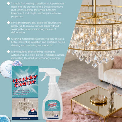 Spray for cleaning and caring for chandeliers