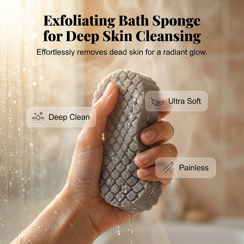 💦Last Day 70% OFF💦Dual-Sided Exfoliating Bath Sponge
