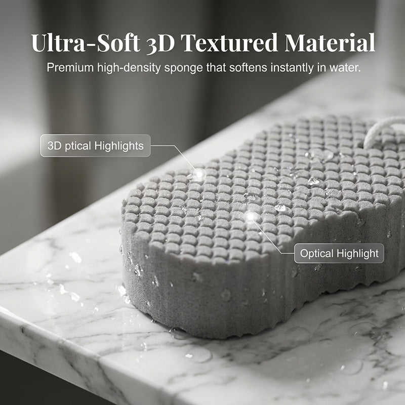 💦Last Day 70% OFF💦Dual-Sided Exfoliating Bath Sponge