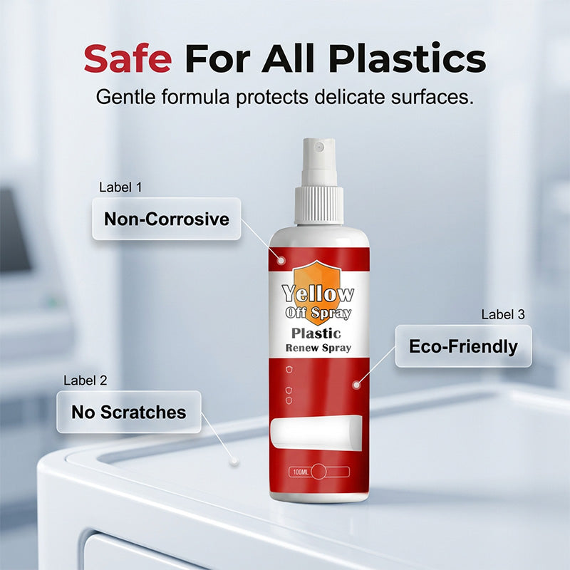 🔥LAST DAY SALE 60%OFF🔥Plastic Renew Yellow-Off Spray Cleaner