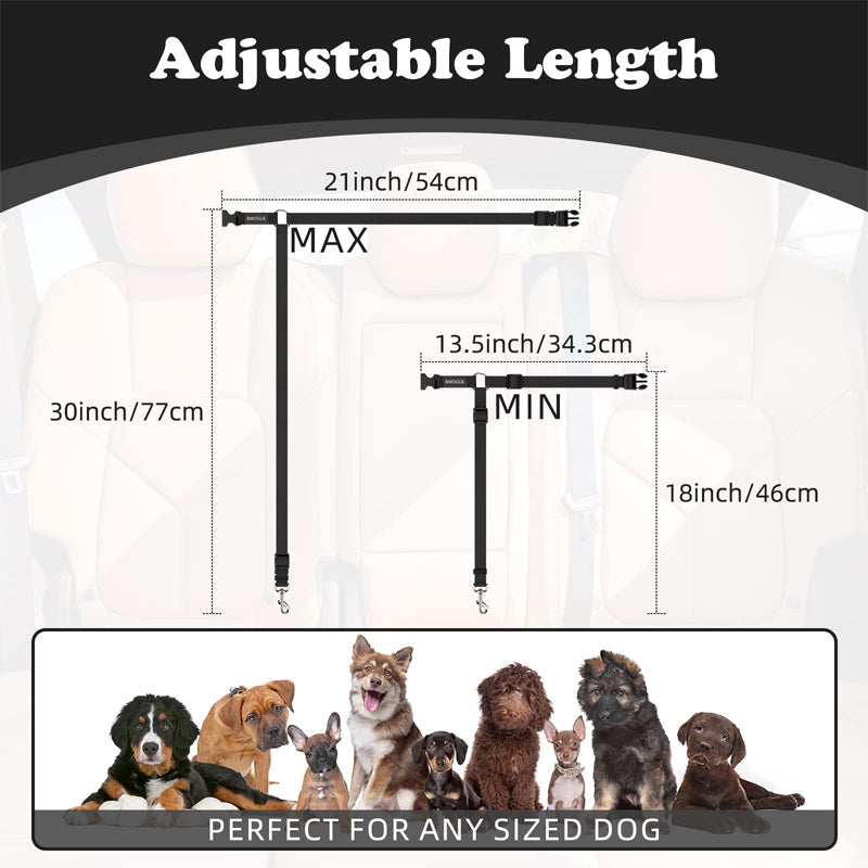 💐50% OFF! Car Safety Harness – Anti-Strangle Elastic Belt 🐶✔️【Limited Offer】