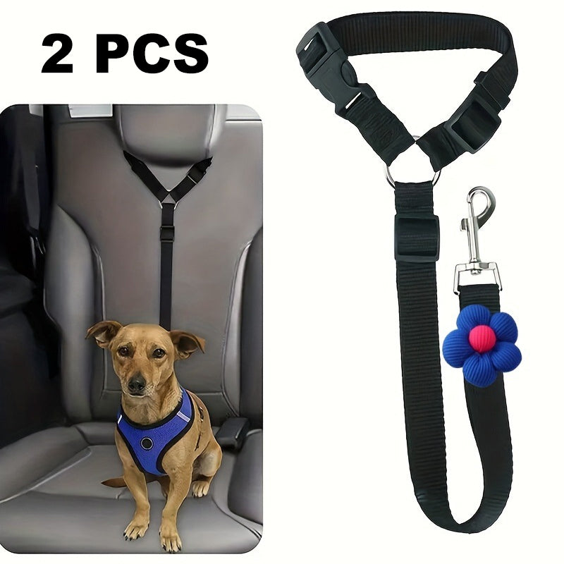 💐50% OFF! Car Safety Harness – Anti-Strangle Elastic Belt 🐶✔️【Limited Offer】