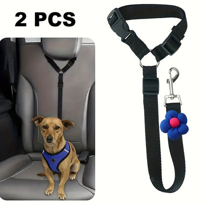 💐50% OFF! Car Safety Harness – Anti-Strangle Elastic Belt 🐶✔️【Limited Offer】