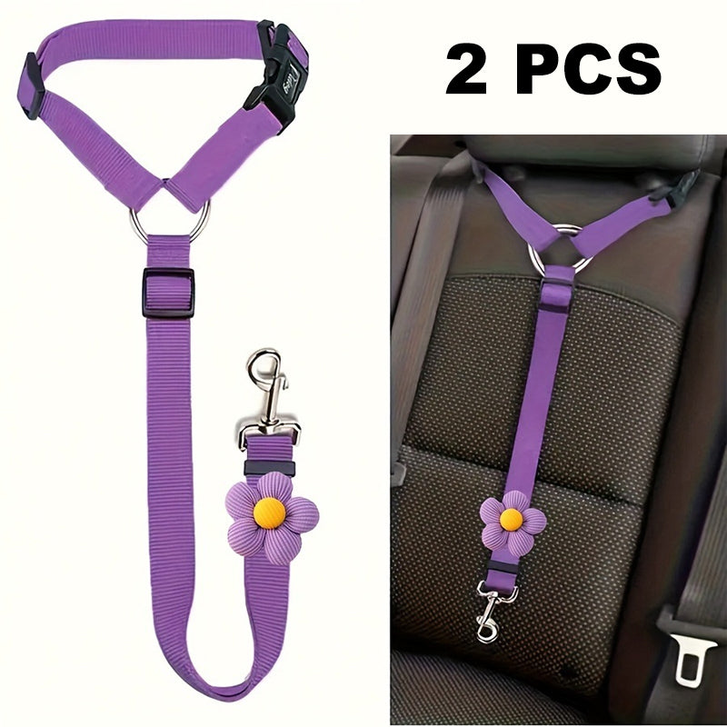 💐50% OFF! Car Safety Harness – Anti-Strangle Elastic Belt 🐶✔️【Limited Offer】