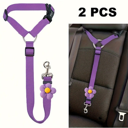 💐50% OFF! Car Safety Harness – Anti-Strangle Elastic Belt 🐶✔️【Limited Offer】