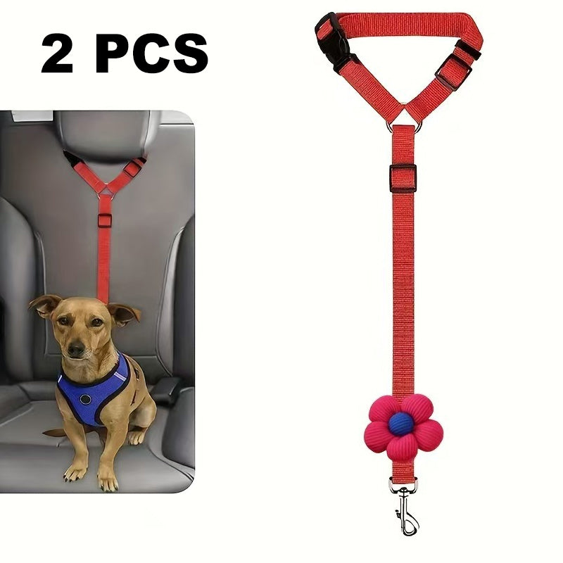 💐50% OFF! Car Safety Harness – Anti-Strangle Elastic Belt 🐶✔️【Limited Offer】