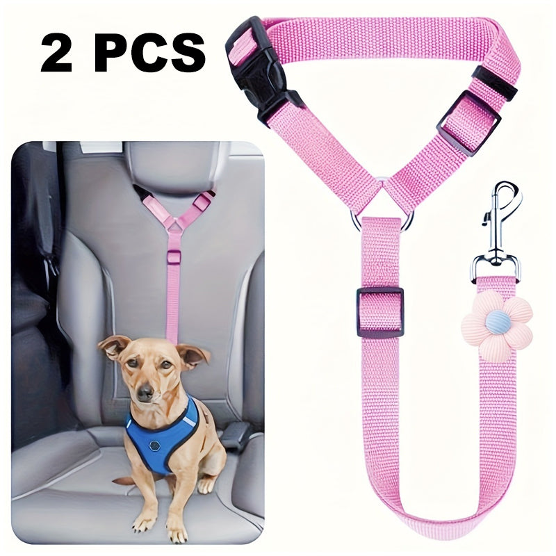 💐50% OFF! Car Safety Harness – Anti-Strangle Elastic Belt 🐶✔️【Limited Offer】