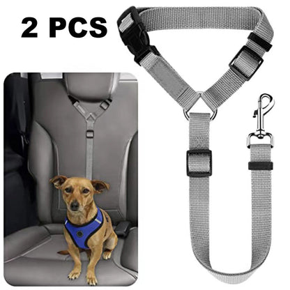 💐50% OFF! Car Safety Harness – Anti-Strangle Elastic Belt 🐶✔️【Limited Offer】
