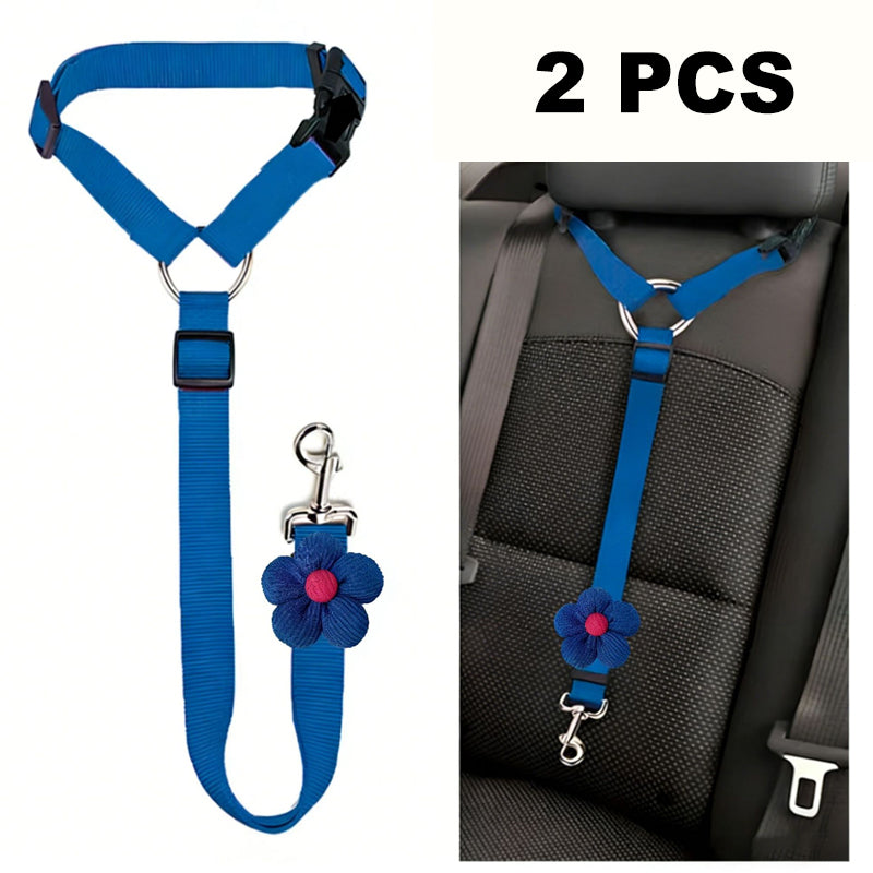 💐50% OFF! Car Safety Harness – Anti-Strangle Elastic Belt 🐶✔️【Limited Offer】