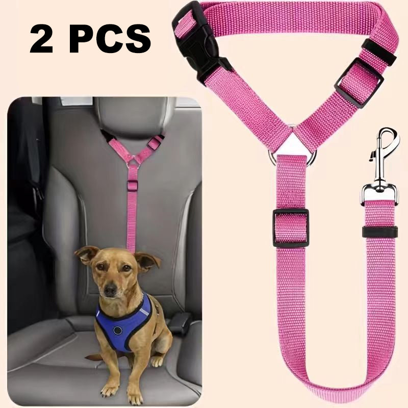 💐50% OFF! Car Safety Harness – Anti-Strangle Elastic Belt 🐶✔️【Limited Offer】