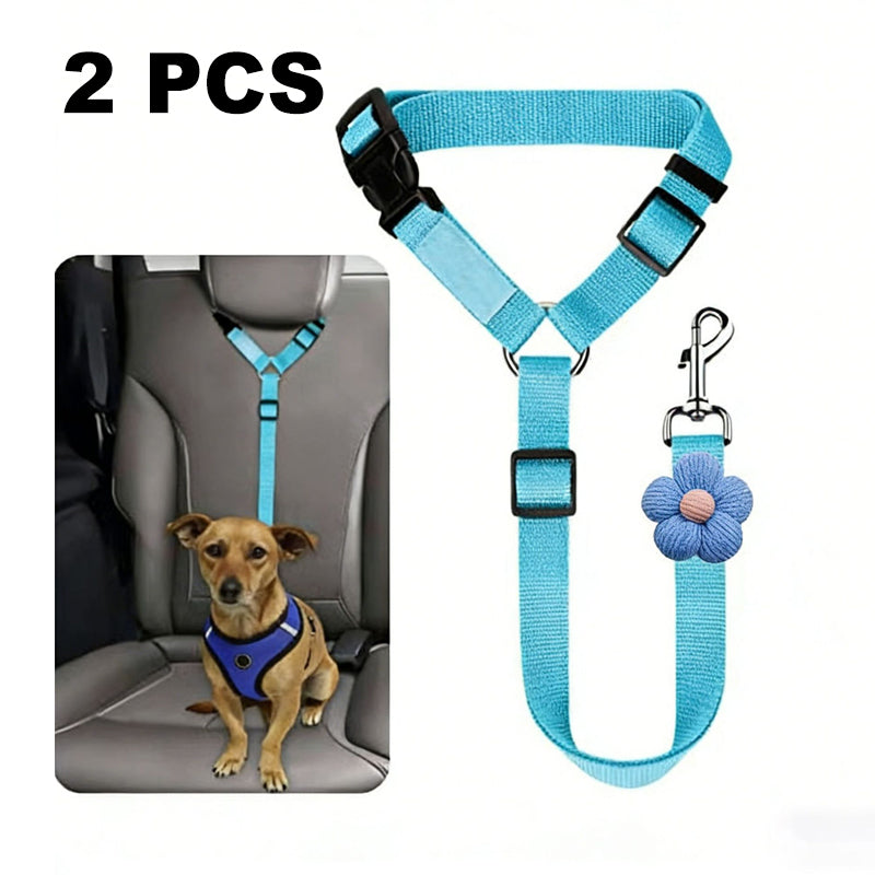 💐50% OFF! Car Safety Harness – Anti-Strangle Elastic Belt 🐶✔️【Limited Offer】