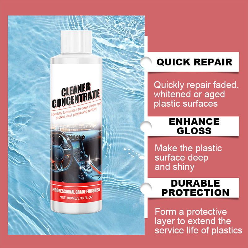 Cleaning and surface treatment of car plastic renovation