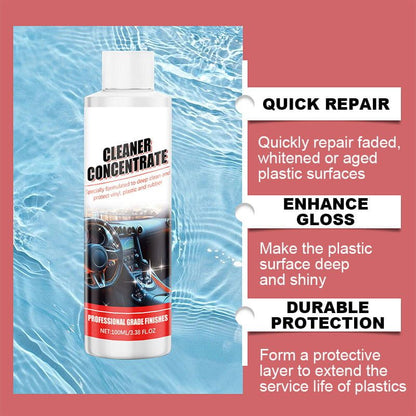 Cleaning and surface treatment of car plastic renovation