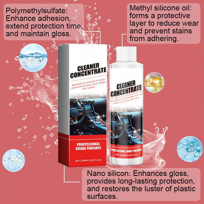 Cleaning and surface treatment of car plastic renovation