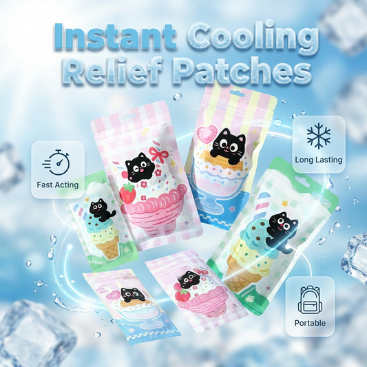 Long-lasting cooling body patches for hot weather (10 pieces)
