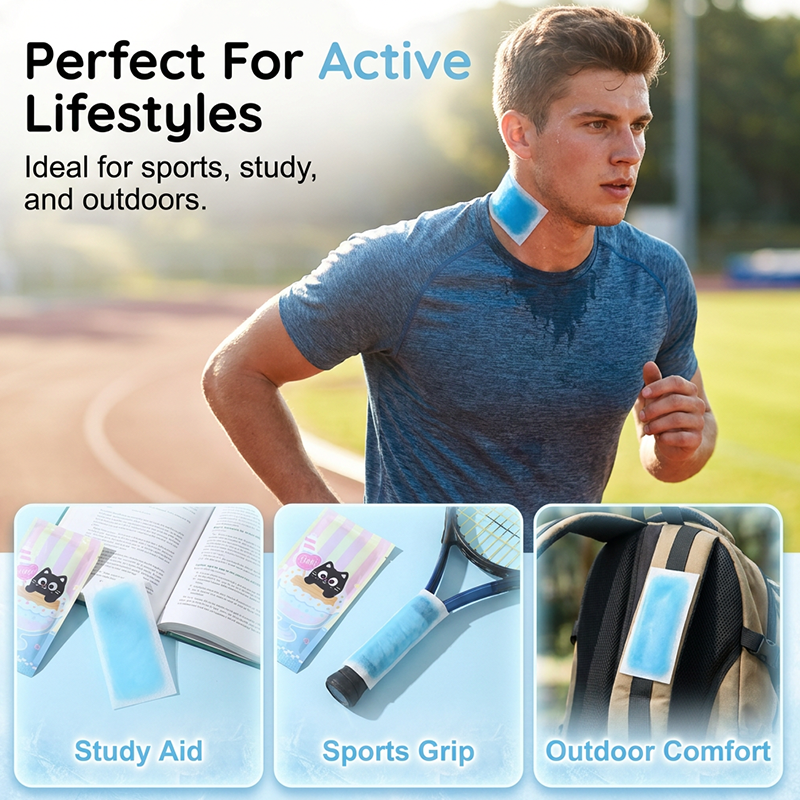 Long-lasting cooling body patches for hot weather (10 pieces)