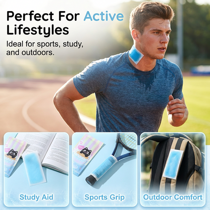 Long-lasting cooling body patches for hot weather (10 pieces)