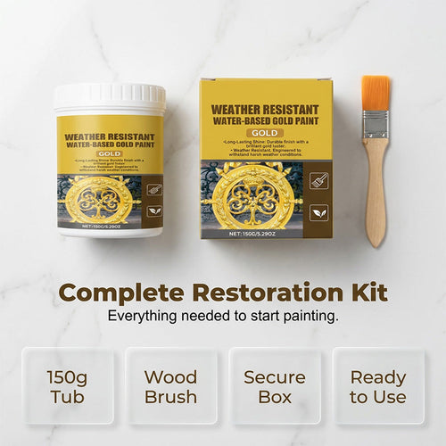🔥Hot Sale - 49% OFF🔥Weather Resistant Water-Based Gold Paint