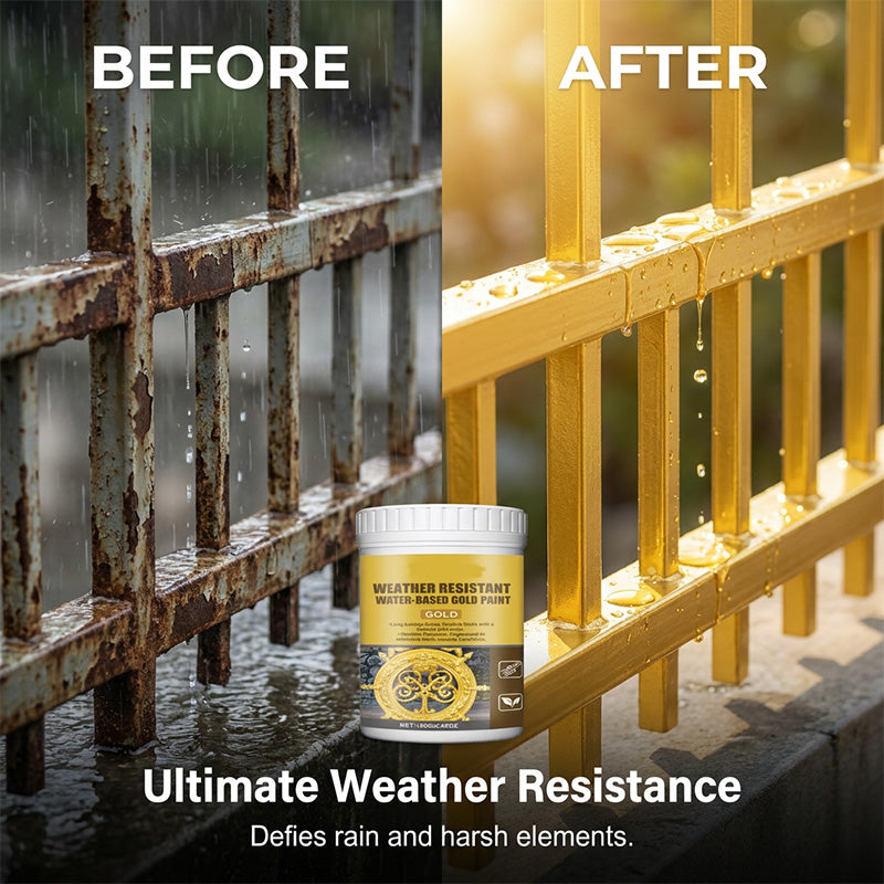 🔥Hot Sale - 49% OFF🔥Weather Resistant Water-Based Gold Paint