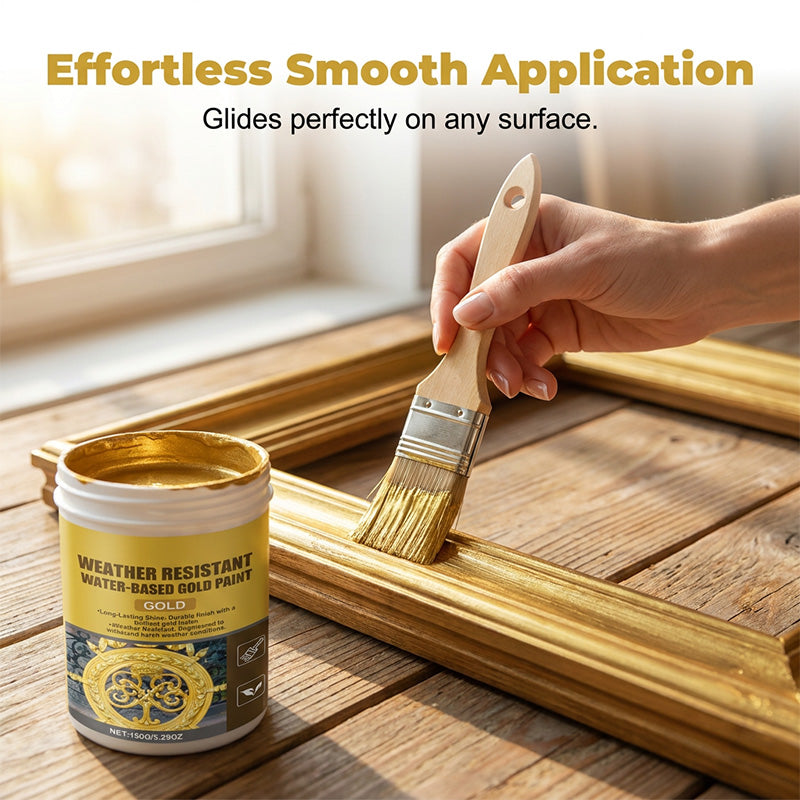 🔥Hot Sale - 49% OFF🔥Weather Resistant Water-Based Gold Paint