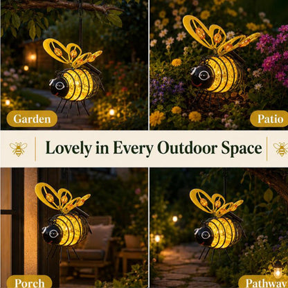 📢📢50% OFF !! ⏰🐝 Solar Powered Hanging Bee Garden Light