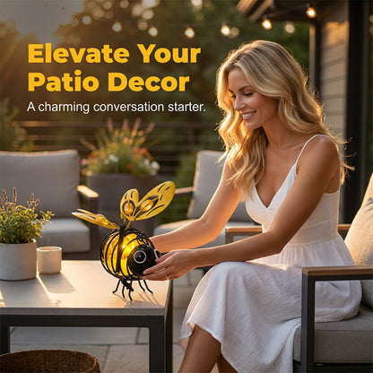 📢📢50% OFF !! ⏰🐝 Solar Powered Hanging Bee Garden Light