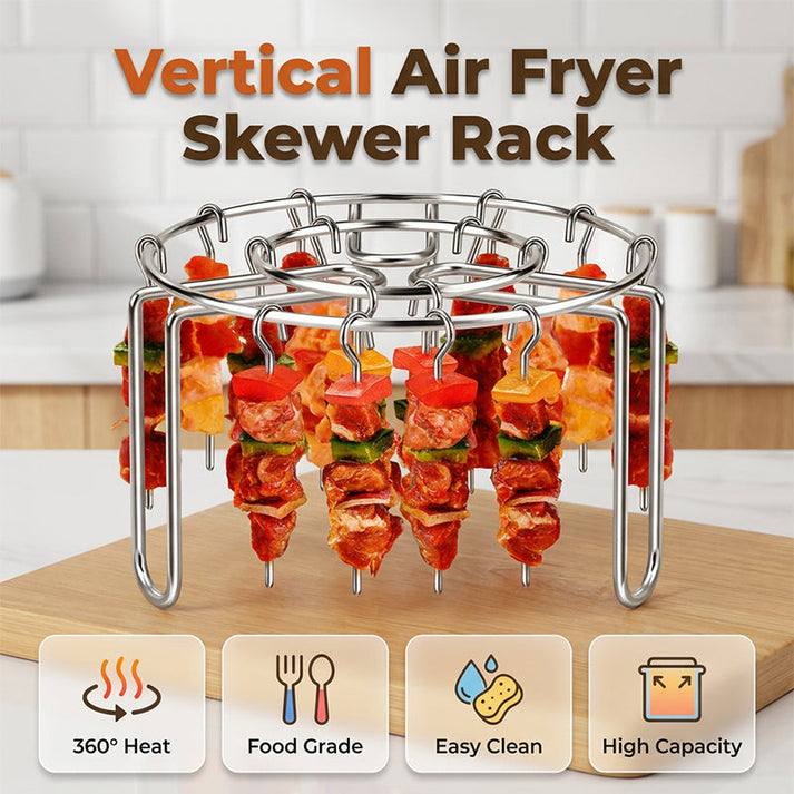 ✨Summer Limited-Time 50% OFF 🍳Stainless Steel Air Fryer Skewer Rack