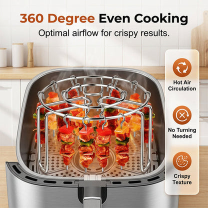 ✨Summer Limited-Time 50% OFF 🍳Stainless Steel Air Fryer Skewer Rack