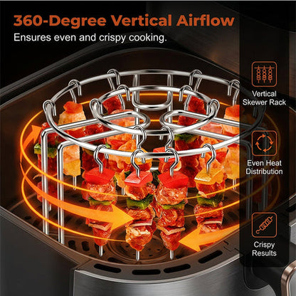 ✨Summer Limited-Time 50% OFF 🍳Stainless Steel Air Fryer Skewer Rack