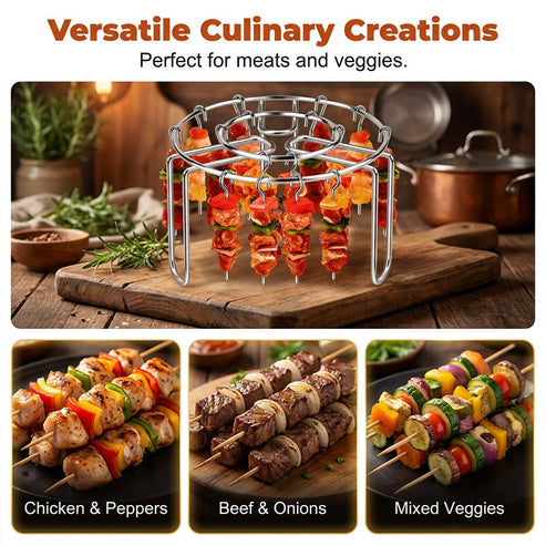 ✨Summer Limited-Time 50% OFF 🍳Stainless Steel Air Fryer Skewer Rack