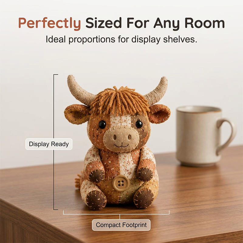 ⏳ FLASH SALE! ✨ Handgemaakte Schattige Koe Set | Beginnersvriendelijk 🧵 | Afmeting ca. 25cm | HALF PRICE 🎉