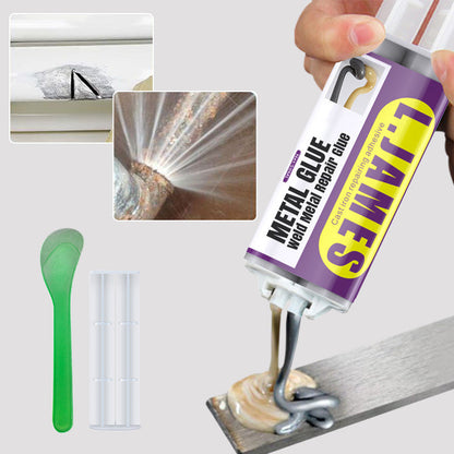 🔥Hot Sale 48% OFF🔥 Metal Weld Repair Glue – 2-Part Epoxy, Waterproof, Heat-Resistant, Drillable 🔧