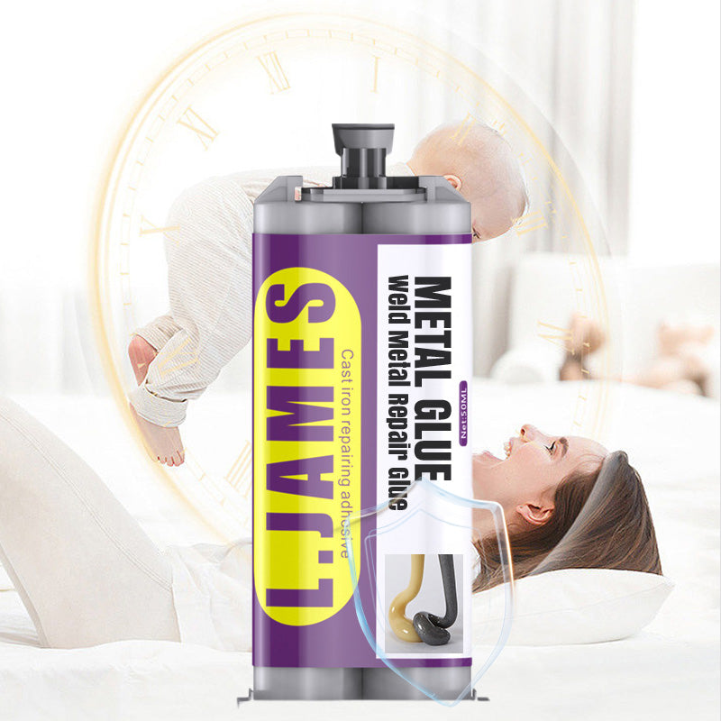 🔥Hot Sale 48% OFF🔥 Metal Weld Repair Glue – 2-Part Epoxy, Waterproof, Heat-Resistant, Drillable 🔧