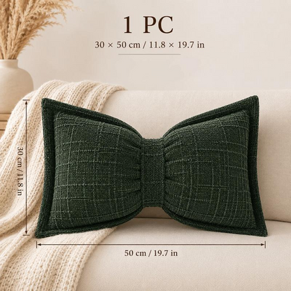 📢📢50% OFF !! ⏰Soft Chenille Bow-Shaped Throw Pillow