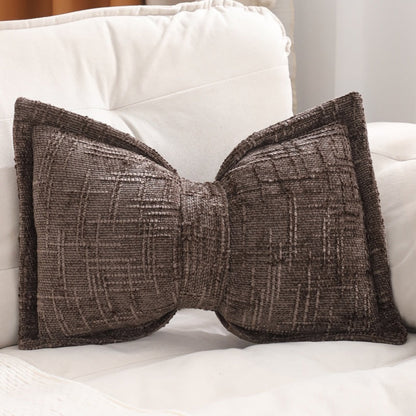 📢📢50% OFF !! ⏰Soft Chenille Bow-Shaped Throw Pillow
