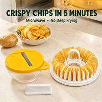 🥔🍟DIY Microwave Potato Chip Maker with Slicer Bowl Set
