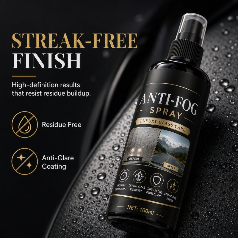 🚗50% OFF NOW! Car Glass Anti‑Fog Spray‑ 24H Long‑Lasting Streak‑Free Defogger Spray, Instant Clear Vision for Windshield, Rear‑view Mirror & Vehicle Glass Surfaces
