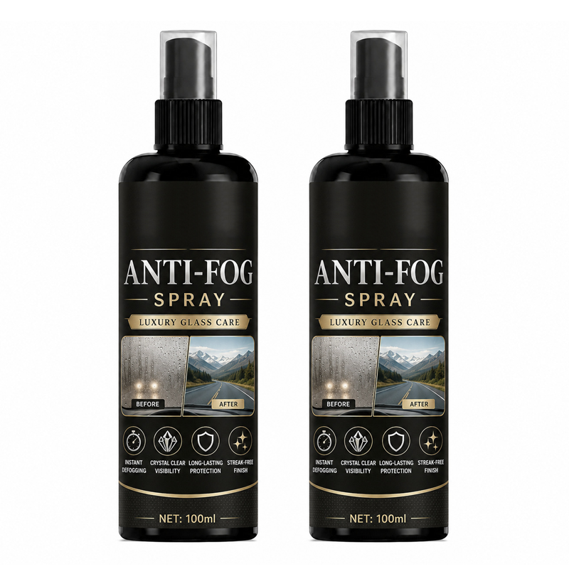 🚗50% OFF NOW! Car Glass Anti‑Fog Spray‑ 24H Long‑Lasting Streak‑Free Defogger Spray, Instant Clear Vision for Windshield, Rear‑view Mirror & Vehicle Glass Surfaces