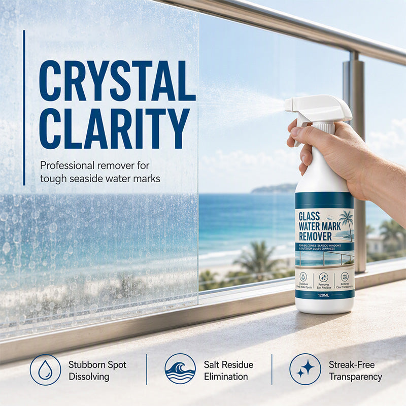 💦🪟 Glass Water Spot Remover Spray – Remove Hard Water Stains & Mineral Buildup! ✨🍀