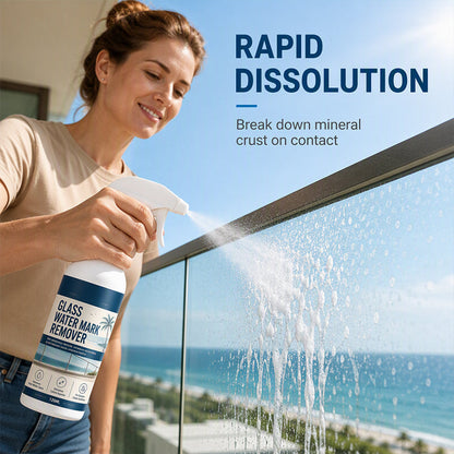 💦🪟 Glass Water Spot Remover Spray – Remove Hard Water Stains & Mineral Buildup! ✨🍀
