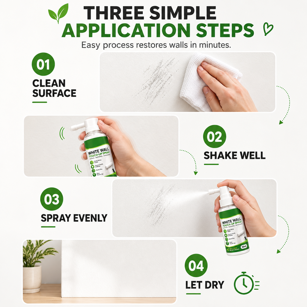 🏠 White Wall Touch-Up Spray | 50ml Matte