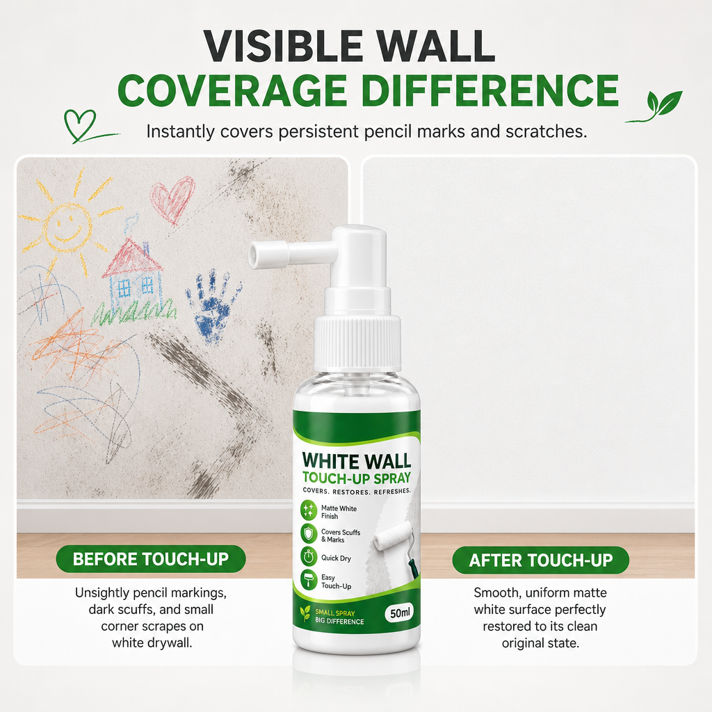 🏠 White Wall Touch-Up Spray | 50ml Matte